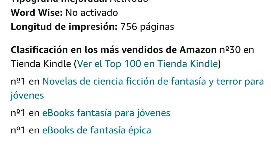 Imágenes de La Vida Sin Fin como libro más vendido de Amazon